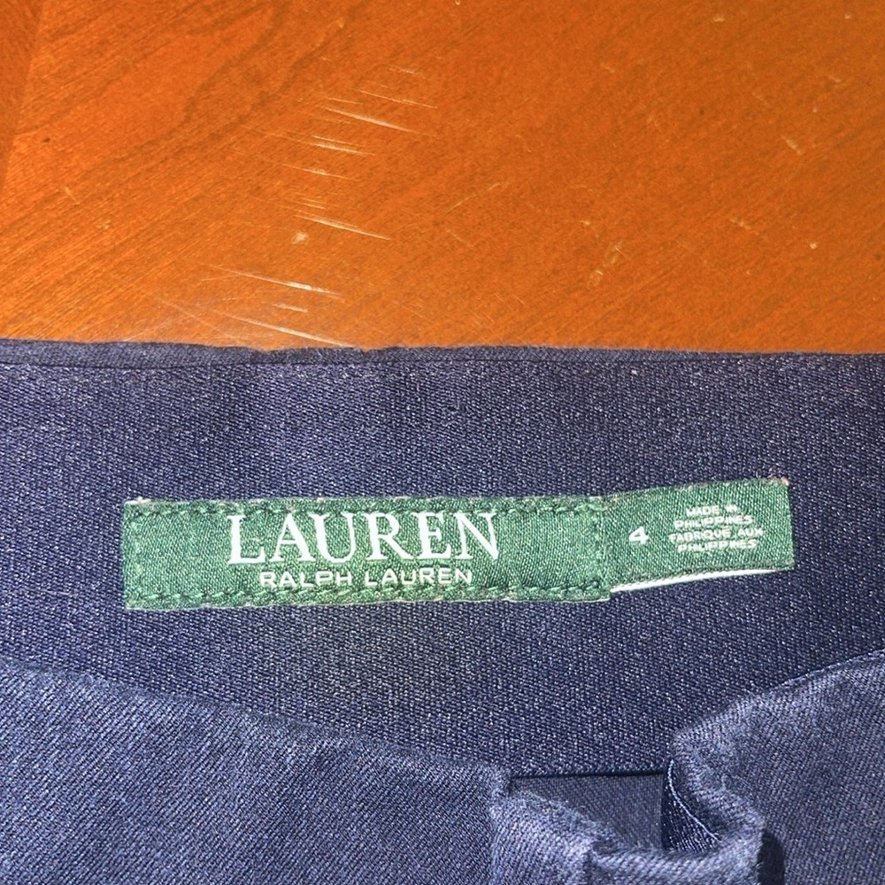 Lauren by Ralph Lauren navy jersey pants - size 4. B - Picture 2 of 5